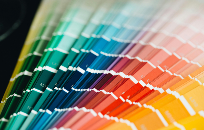 Color palette from green to yellow.